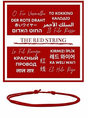 #ad Red string adjustable bracelet good luck fortune Kabbalah energy shield gift $9.99