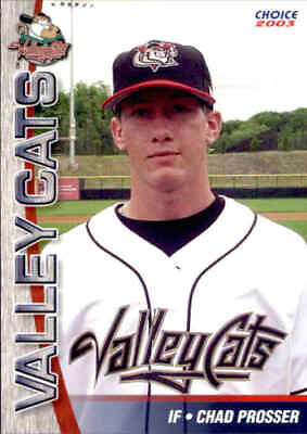 #ad 2003 Tri City ValleyCats Choice 26 Chad Prosser Austell Georgia GA Baseball Card $12.99