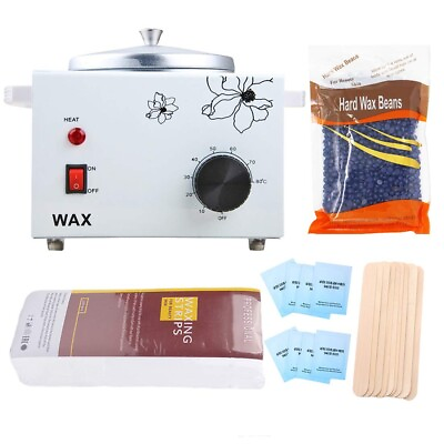 #ad Pro Wax warmer Machine Pot Hot Single Heater Depilatory Home Waxing Kit Beans $35.99