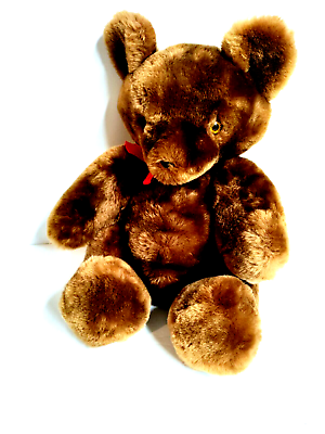 #ad Teddy Bear Stuffed Toy Plush 19quot; Moveable Arms Legs Brown 3 LBS Clean No Flaws $7.69