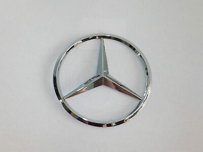 #ad 90mm Chrome Star Rear Trunk Emblem Logo Badge Decal Sticker for Mercedes Benz $10.99