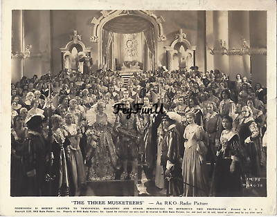 #ad Rare 1935 The Three Musketeers RKO Full Cast Photo Heather Angel Walter Abel $16.00