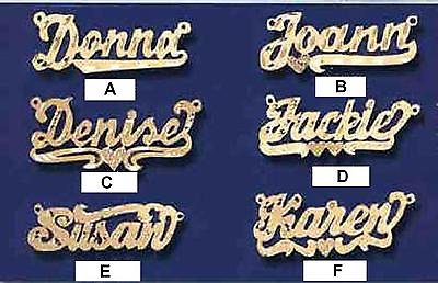 #ad PERSONALIZED SINGLE 14K GOLD PLATED ANY NAME ANY STYLE PLATE NECKLACE US SELLER $29.99