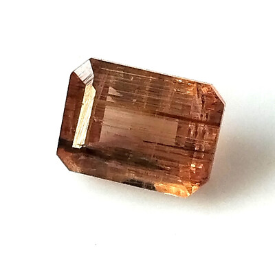 #ad Natural Peach Color Tourmaline 8X6 mm Emerald Shape Faceted Gemstone 2.25 Carat $21.99