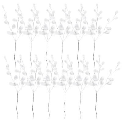 #ad 50 Stems Garland Crystal Dried Flowers Bouquet Wedding Decor Rhinestones $14.68