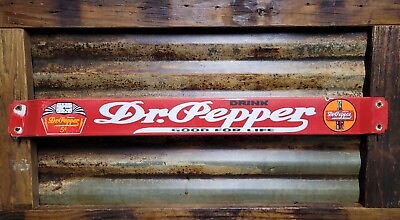 #ad VINTAGE DR PEPPER PORCELAIN SIGN DOOR PUSH BAR SODA POP BEVERAGE GENERAL STORE $317.04