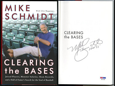 #ad Mike Schmidt SIGNED Clearing the Bases HC 1st Ed 1st PSA DNA AUTOGRAPHED Red Sox $150.00