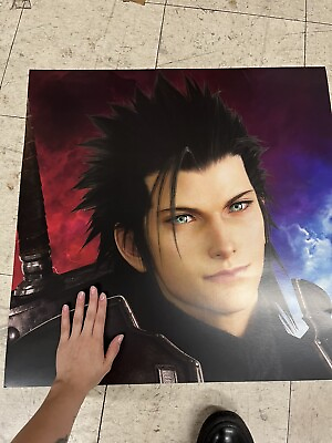 #ad Final Fantasy VII Rebirth GameStop Promotional Poster Zack $50.00
