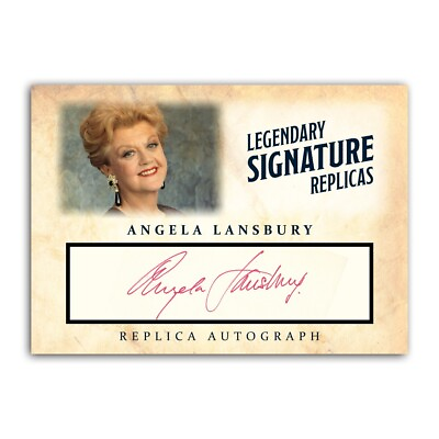 #ad Angela Lansbury Murder She Wrote Replica Autograph Signature Collectible Card $6.99