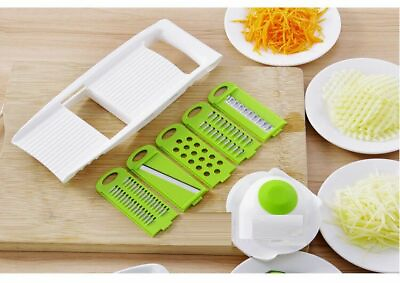 #ad Manual Vegetable Slicer Potato Fruit Cutter Stainless Steel Chip Waffle Mince $10.99