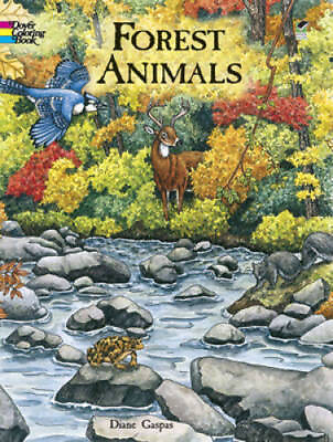 #ad Forest Animals Coloring Book Dover Nature Coloring Book ACCEPTABLE $3.96
