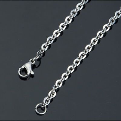 #ad #ad Lobster Clasp Link Chain 1.2mm 4mm Necklace Chains Silver Color Jewelry Making $11.20