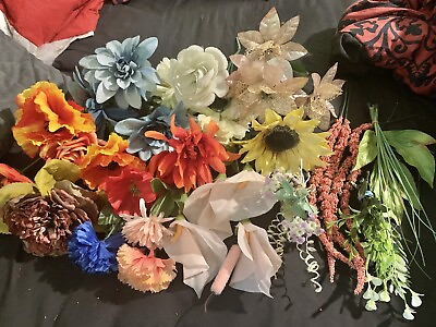 #ad Lot Of 35 Artificial Flowers $34.95