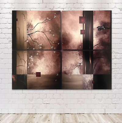 #ad Holiday Gift Original Large Painting Blossom FLOWERS Original Art Abstract Zen $199.00