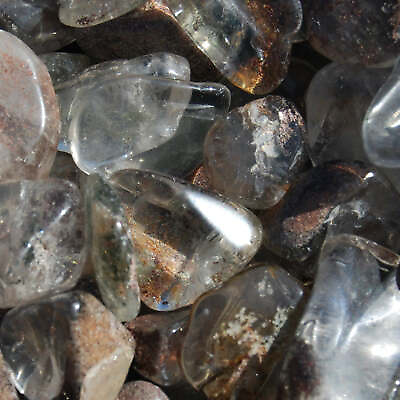 10pcs Lodolite Garden Quartz Crystal Tumbled Stones Small Crystal Set $4.99