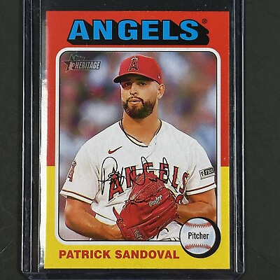 #ad Patrick Sandoval 2024 Topps Heritage SP Short Print #38 California Angels $1.49