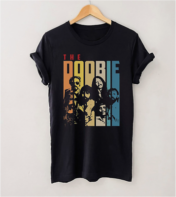 #ad The Doobie Brothers Band Retro Vintage Black T shirt $14.99