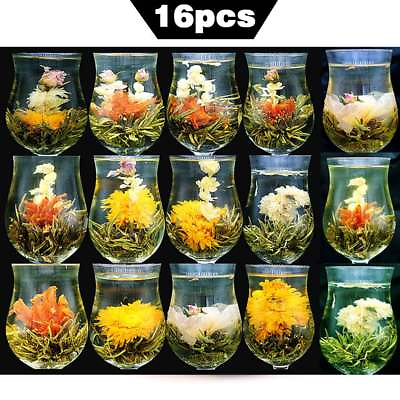 #ad Flowers tea 16 kinds of flower Handmade Blooming Flower Tea Herbal Crafts 130g $8.65