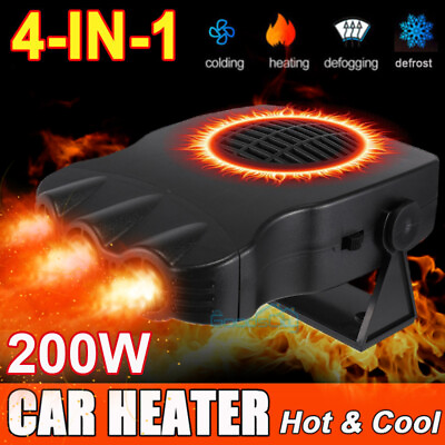 #ad 200W Portable Electric Car Heater 12V DC Heating Fan Defogger Defroster Demister $18.81