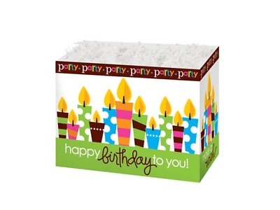 #ad #ad Small Birthday Party gift Basket Box 6 3 4quot; x 4quot; x 5quot; CLOSEOUT ITEM $3.55