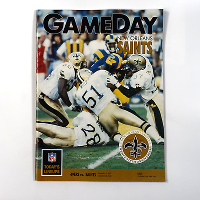 #ad NFL Game Day Program 49ers vs Saints Dec. 1 1991 New Orleans Candlestick Park $24.80
