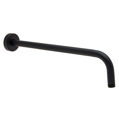 #ad Shower Head Arm Extension with Flange 15 inch Wall Mounted Arm Matte Black $14.69