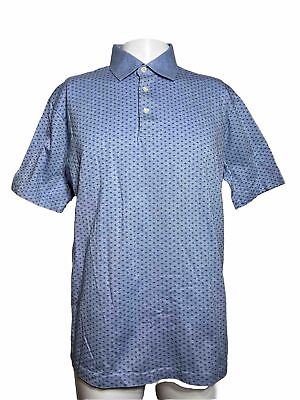 #ad Daniel Cremieux NWOT Mens LARGE Polo Shirt Blue Short Sleeve RB $18.66