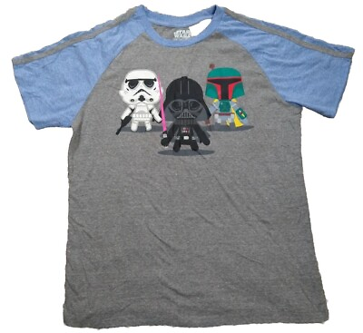 #ad Men#x27;s Star Wars Gray Short Sleeve T shirt XL $9.99