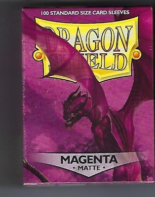 #ad Dragon Shield Matte Magenta 100 Shield Sleeves Free Shipping $10.99