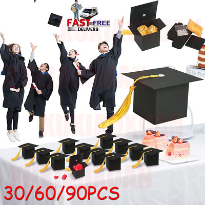 #ad 30 60 90PCS Graduation Candy Boxes Graduation Party Decorations Gift Supplies US $6.99