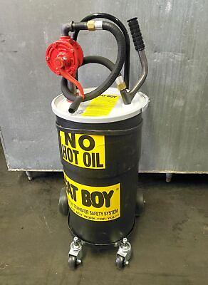 #ad THE FAT BOY WASTE OIL TRANSFER SYSTEM 15 GALLON CAPACITY $495.00