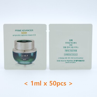#ad O HUI Prime Advancer Pro Ampoule Capture Cream EX 1ml x 50pcs K Beauty $16.48