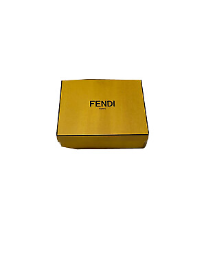 AUTHENTIC FENDI ROMA EMPTY YELLOW Gift Empty BOX 6” X 5” X 2.2quot; $18.00