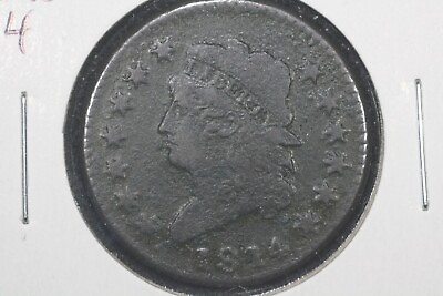 #ad 1814 Crosslet 4 Classic Head Large Cent Very Fine Details porosity $335.00
