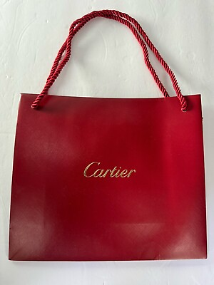 #ad #ad Cartier 2 Shopping Gift Bags Medium $10.00