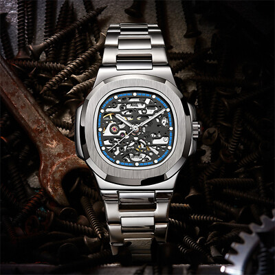 #ad Luxury Men#x27;s Watch Automatic Mechanical Fashion Wristwatch Gift Waterproof $27.02