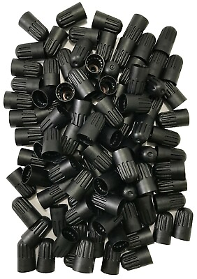 #ad 100 Long Plastic Black Sealing Tire Cap for TR20008 TPMS Valve Stem $16.12