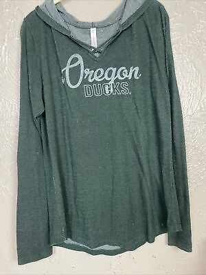 #ad Oregon Ducks Womens Hooded Long Sleeve Size Medium $16.45