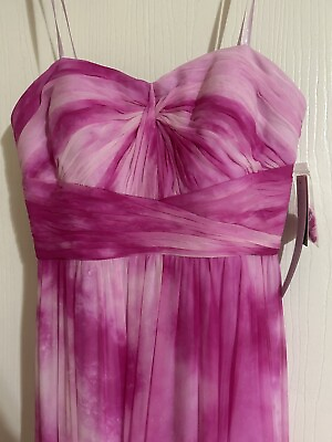#ad Aidan Mattox NWT Beautiful Pink Tie Dye Dress $250.00