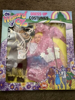 #ad VINTAGE 1988 WIZARD OF OZ 50TH ANNIVERSARY DRESS UP COSTUMES PRINTED IN HONG KON $25.00