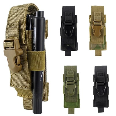 #ad Tactical Molle Sheath Holster Organizer Utility Tool Folding Knife Pouch Holder $8.99