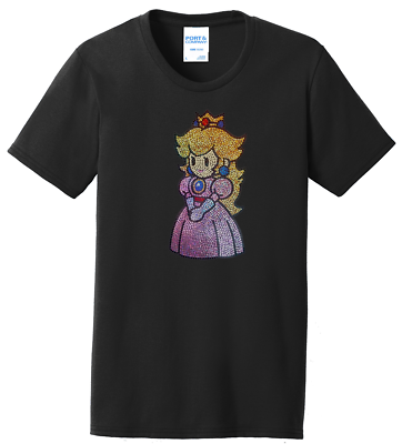 Women#x27;s Princess Peach Super Mario T Shirt Ladies Tee Shirt S 4XL Bling Crew $24.99