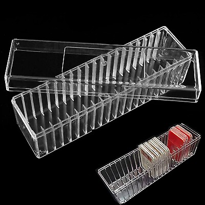 #ad Transparent PC Coin Storage Box Case 20 Slab Coin Holder for PCGS NGC PCCB PMGab $12.95
