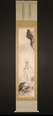 #ad JAPANESE HANGING SCROLL ART Paintingquot;Shuzan Tobitaquot;Chinese painting #004 $139.99