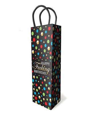 #ad Happy F*cking Birthday High Quality amp; Unique Luxury Wine Party Gift Bag New $13.84