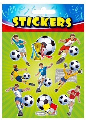 #ad Football Sticker Sheets Pinata Toy Loot Party Bag Fillers Birthday Kids GBP 1.98