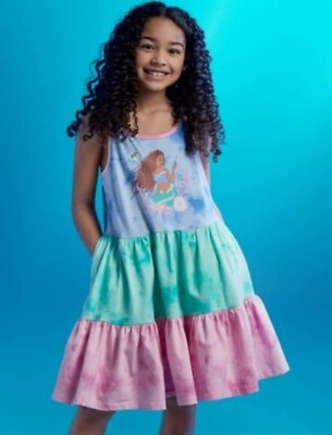 #ad Ariel Tye Dye Summer Dress Disney The Little Mermaid Live Action Movie 4 Toddler $19.99