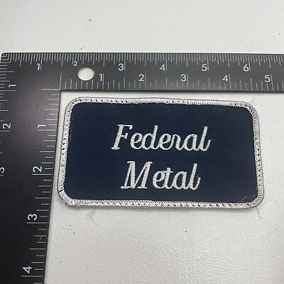 #ad FEDERAL METAL PATCH Recovered Recycled Used Uniform Patch 28N $5.50