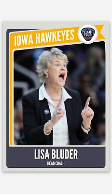 #ad Lisa Bluder Iowa FINAL FOUR Basketball Card Limited Edition $9.49