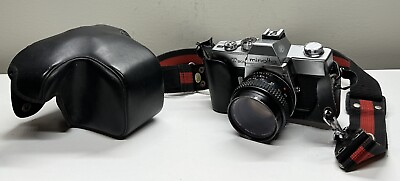 #ad Minolta SRT 201 35mm SLR Camera with Minolta MD 50mm f 1.7 Lens TESTED $79.99